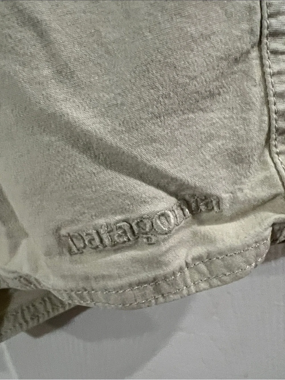 Patagonia Men's Light Beige Flat-Front Shorts with Drawstring